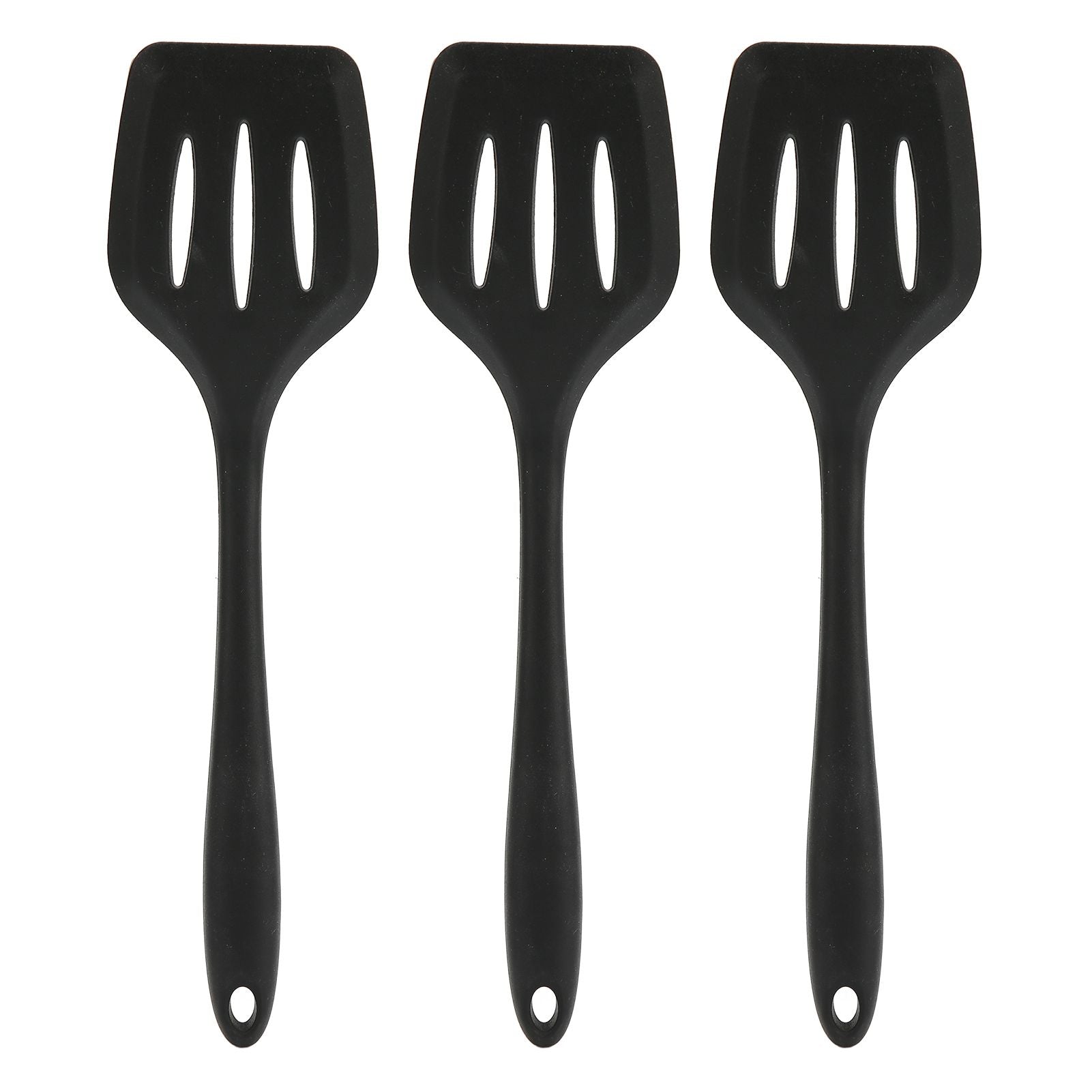 3Pcs Silicone Spatula Easy Cleaning Odorless Food Grade Silicone Slotted Turner Spatula Multifunctional V1294-YM0523-3118220053211