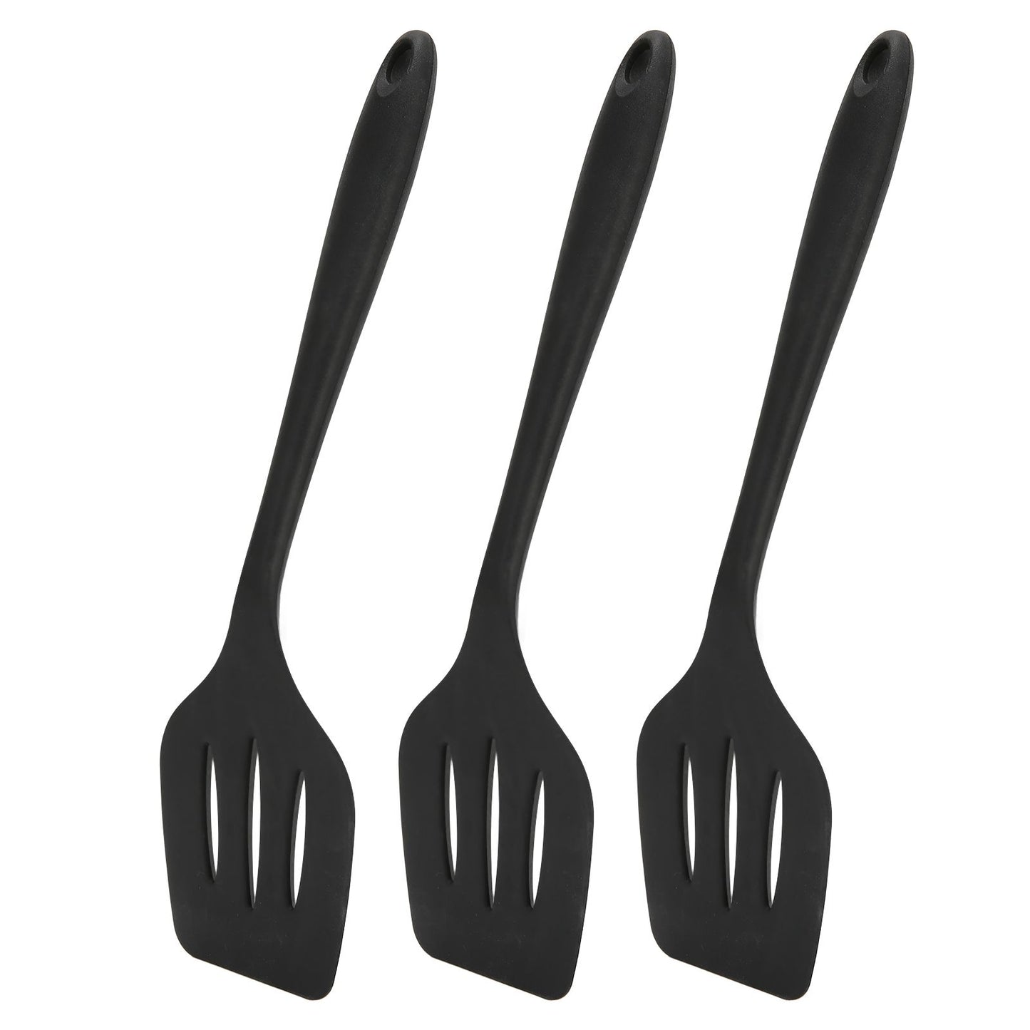 3Pcs Silicone Spatula Easy Cleaning Odorless Food Grade Silicone Slotted Turner Spatula Multifunctional V1294-YM0523-3118220053211
