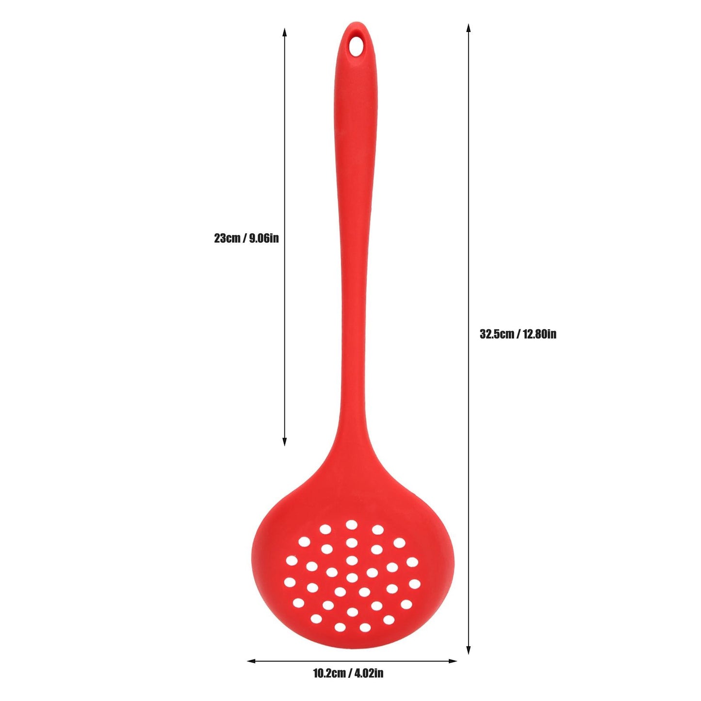 2Pcs Silicone Slotted Spoon Multifunction Soft Food Grade Silicone High Temperature Resistant Kitchen Ladle V1294-YM0523-3118220053411
