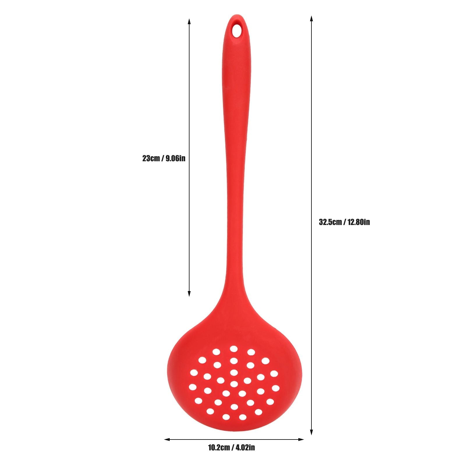 2Pcs Silicone Slotted Spoon Multifunction Soft Food Grade Silicone High Temperature Resistant Kitchen Ladle V1294-YM0523-3118220053411