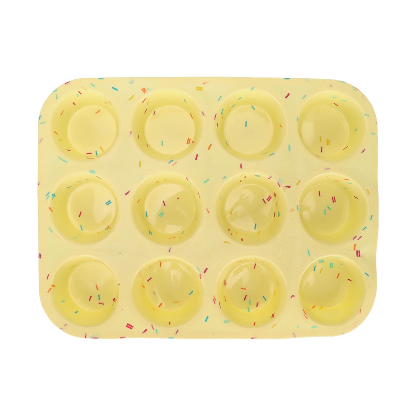 Silicone Baking Mold 12 Compartments Multipurpose Round Easter Egg Silicone Mold for Restaurant Kitchen V1294-YM0523-3118220054211