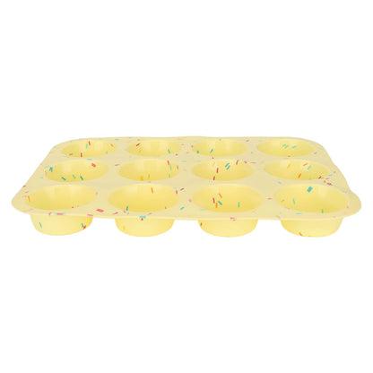 Silicone Baking Mold 12 Compartments Multipurpose Round Easter Egg Silicone Mold for Restaurant Kitchen V1294-YM0523-3118220054211