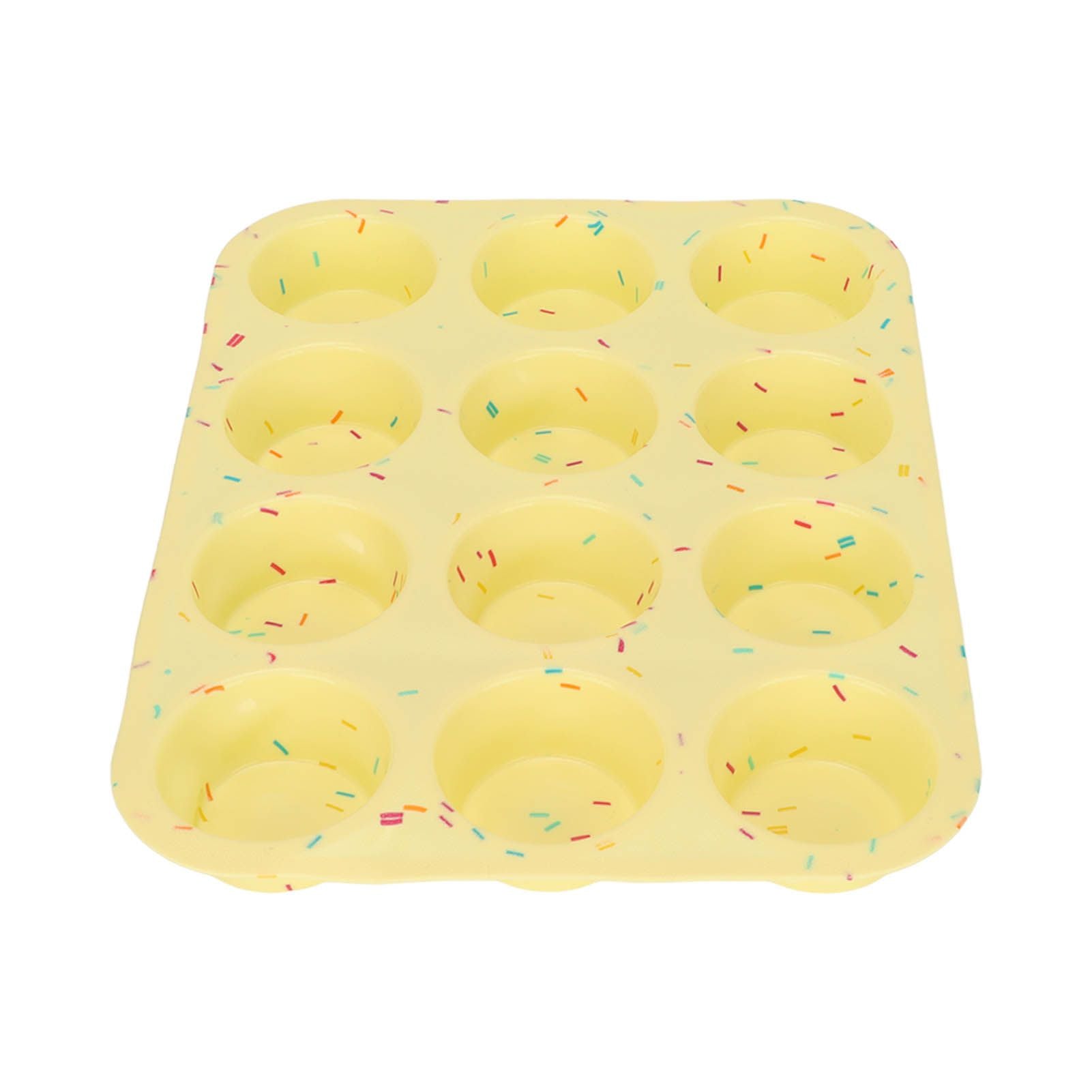Silicone Baking Mold 12 Compartments Multipurpose Round Easter Egg Silicone Mold for Restaurant Kitchen V1294-YM0523-3118220054211