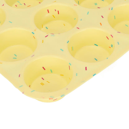 Silicone Baking Mold 12 Compartments Multipurpose Round Easter Egg Silicone Mold for Restaurant Kitchen V1294-YM0523-3118220054211