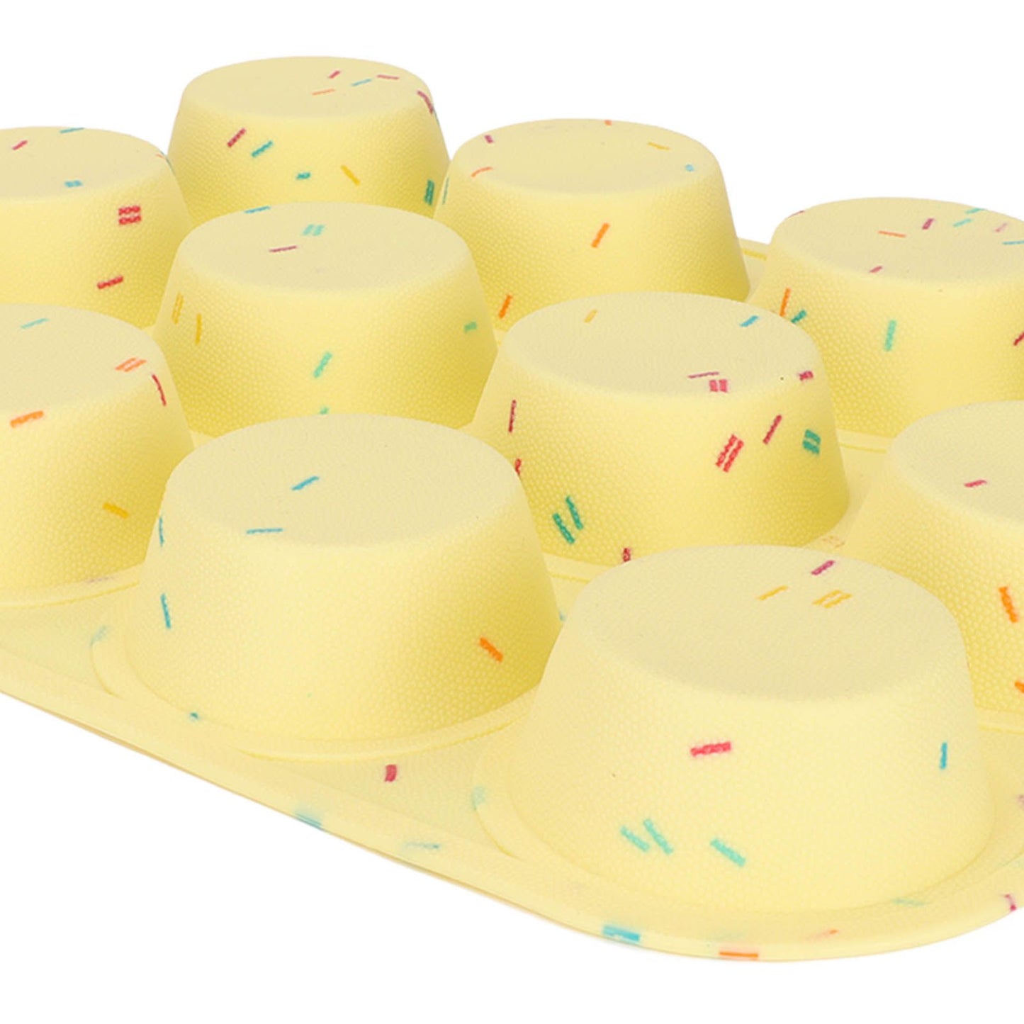 Silicone Baking Mold 12 Compartments Multipurpose Round Easter Egg Silicone Mold for Restaurant Kitchen V1294-YM0523-3118220054211