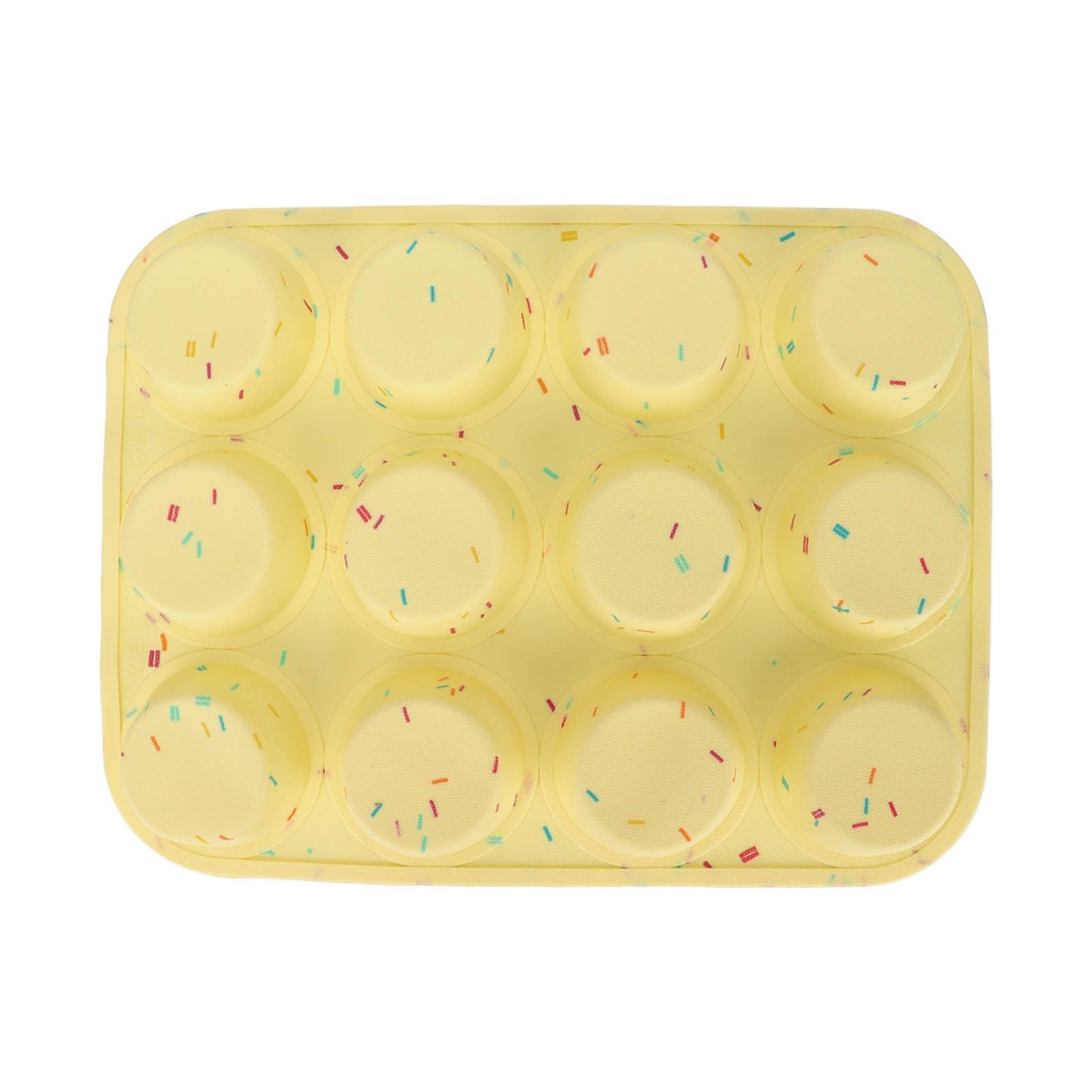 Silicone Baking Mold 12 Compartments Multipurpose Round Easter Egg Silicone Mold for Restaurant Kitchen V1294-YM0523-3118220054211