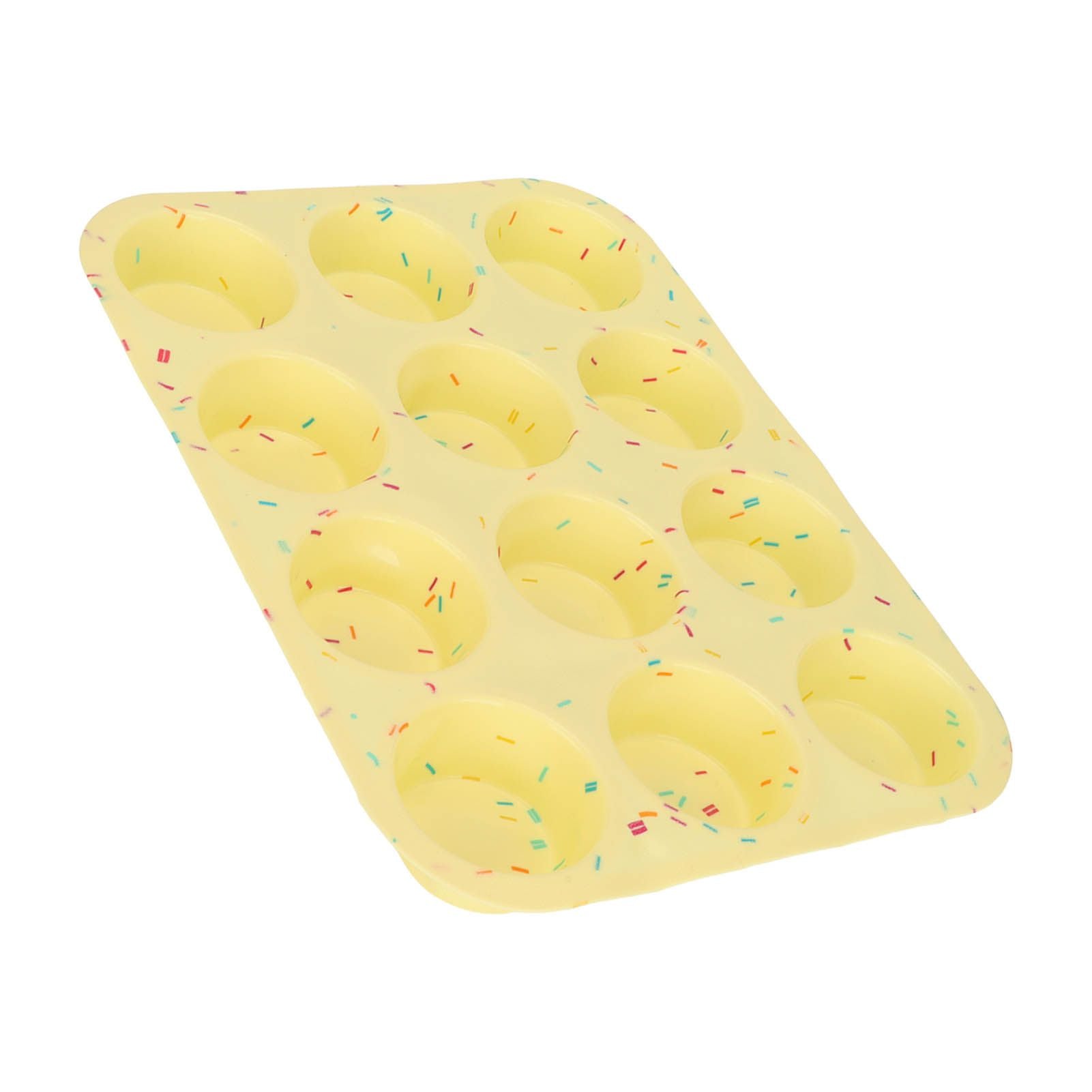 Silicone Baking Mold 12 Compartments Multipurpose Round Easter Egg Silicone Mold for Restaurant Kitchen V1294-YM0523-3118220054211