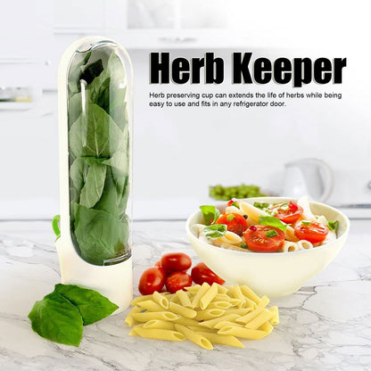 Herb Keeper Herb Storage Container Savor Preserver for Cilantro Mint Parsley Asparagus V1294-YM0523-3118220055311