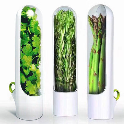 Herb Keeper Herb Storage Container Savor Preserver for Cilantro Mint Parsley Asparagus V1294-YM0523-3118220055311