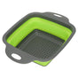 Folding Drain Basket Foldable Durable PP TPR Strong Bearing Draining Hole Vegetable Washing Basket for Fruit V1294-YM0523-3118220055511