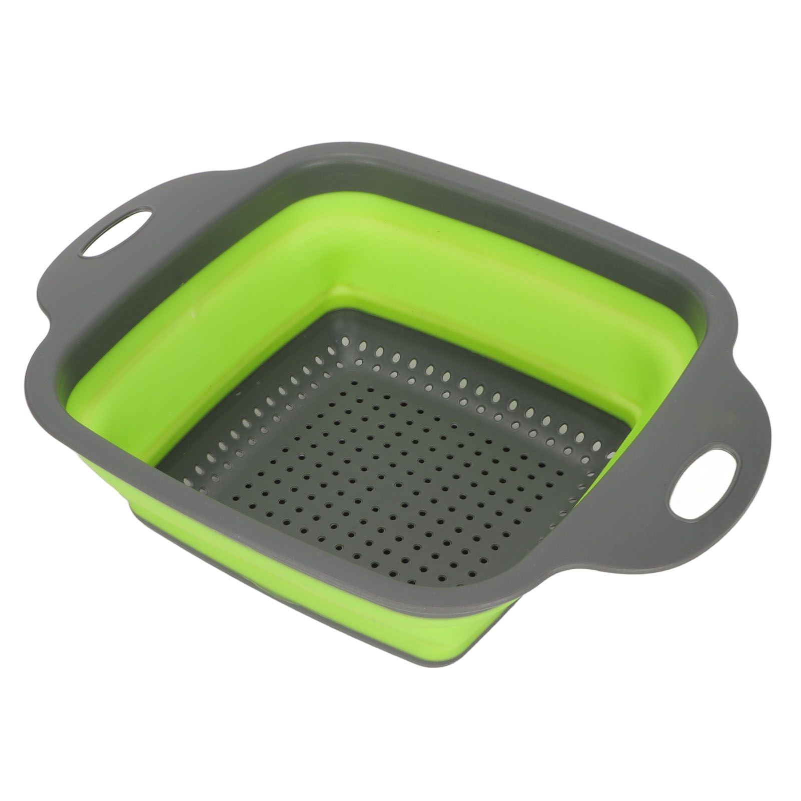 Folding Drain Basket Foldable Durable PP TPR Strong Bearing Draining Hole Vegetable Washing Basket for Fruit V1294-YM0523-3118220055511