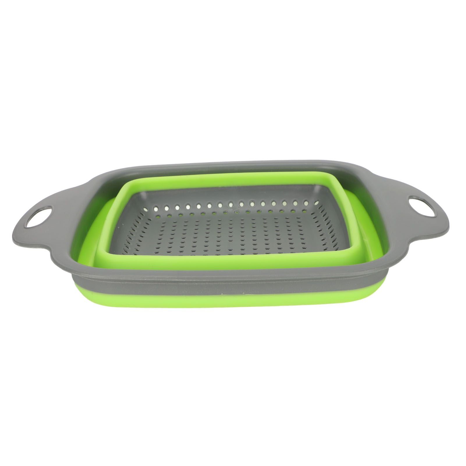 Folding Drain Basket Foldable Durable PP TPR Strong Bearing Draining Hole Vegetable Washing Basket for Fruit V1294-YM0523-3118220055511