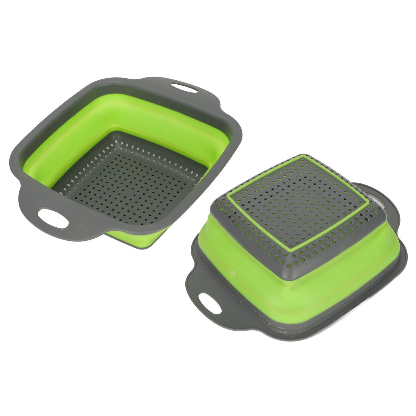 Folding Drain Basket Foldable Durable PP TPR Strong Bearing Draining Hole Vegetable Washing Basket for Fruit V1294-YM0523-3118220055511
