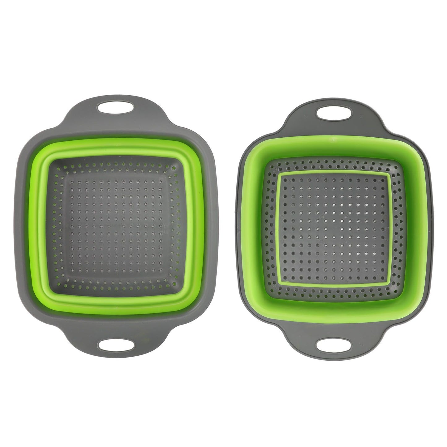Folding Drain Basket Foldable Durable PP TPR Strong Bearing Draining Hole Vegetable Washing Basket for Fruit V1294-YM0523-3118220055511