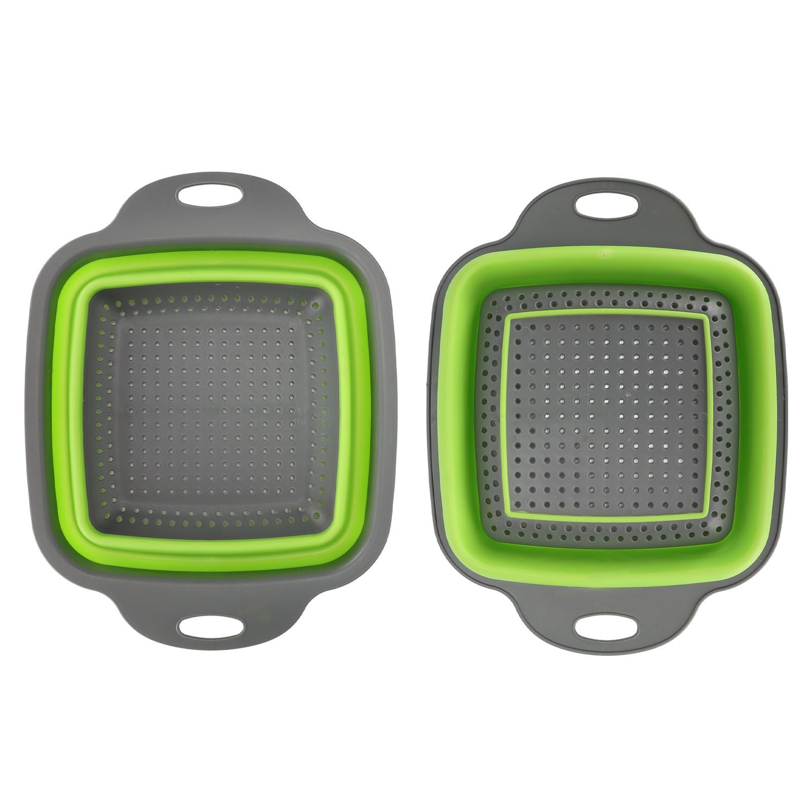 Folding Drain Basket Foldable Durable PP TPR Strong Bearing Draining Hole Vegetable Washing Basket for Fruit V1294-YM0523-3118220055511