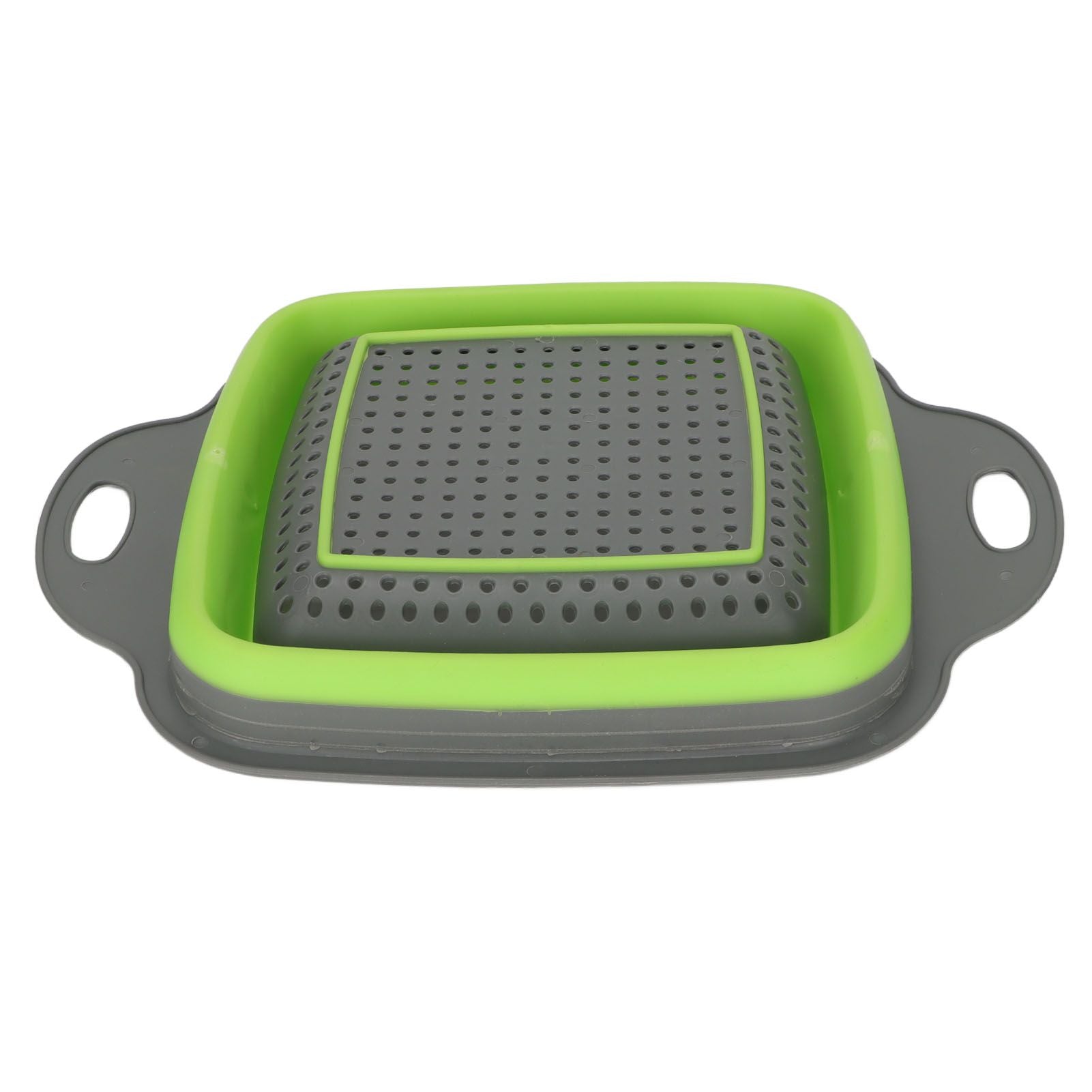 Folding Drain Basket Foldable Durable PP TPR Strong Bearing Draining Hole Vegetable Washing Basket for Fruit V1294-YM0523-3118220055511