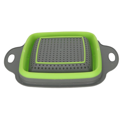 Folding Drain Basket Foldable Durable PP TPR Strong Bearing Draining Hole Vegetable Washing Basket for Fruit V1294-YM0523-3118220055511