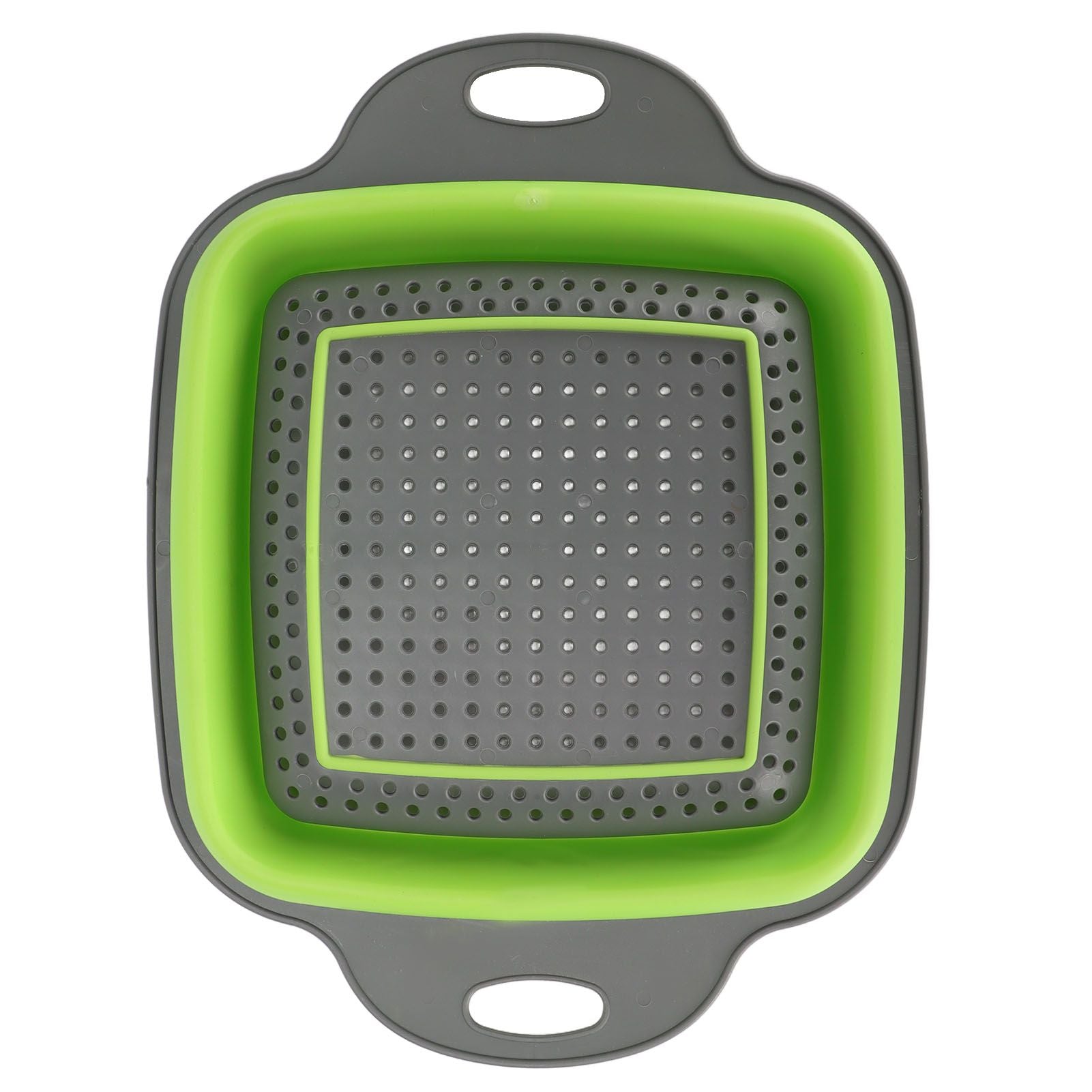 Folding Drain Basket Foldable Durable PP TPR Strong Bearing Draining Hole Vegetable Washing Basket for Fruit V1294-YM0523-3118220055511