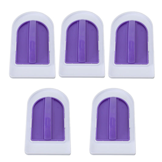 5Pcs Fondant Cake Smoother Food Grade Plastic Handle Design Cake Decorate Smoother Polisher for Home Cake Shop V1294-YM0523-3118220056111
