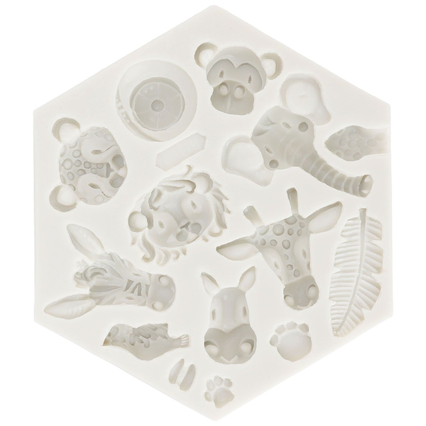 Silicone Mold Cute Animal Shape Easy Demoulding Flexible Soft Baking Mold for DIY Cake Fondant Chocolate 951 V1294-YM0523-3118220056211