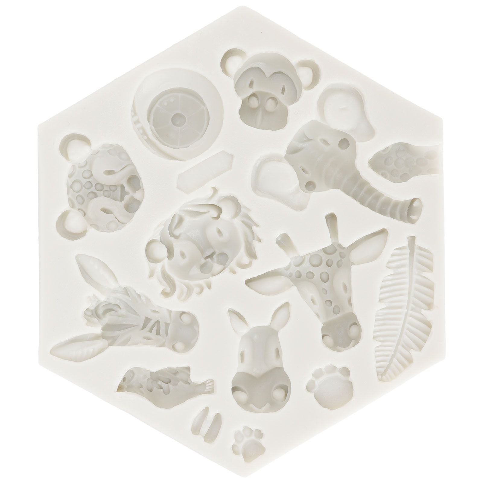 Silicone Mold Cute Animal Shape Easy Demoulding Flexible Soft Baking Mold for DIY Cake Fondant Chocolate 951 V1294-YM0523-3118220056211