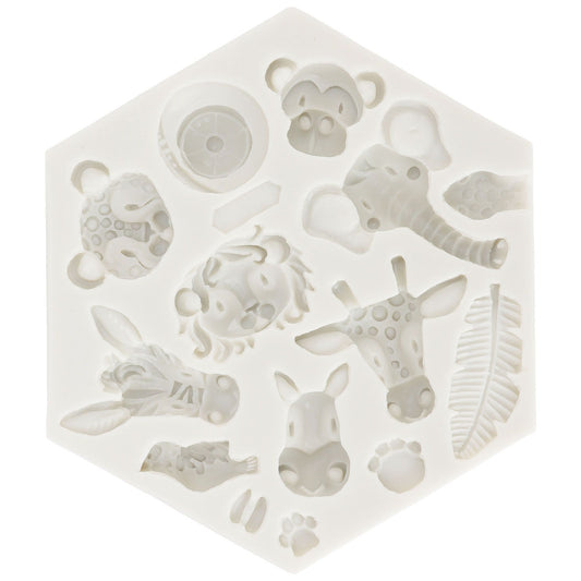 Silicone Mold Cute Animal Shape Easy Demoulding Flexible Soft Baking Mold for DIY Cake Fondant Chocolate 951 V1294-YM0523-3118220056211
