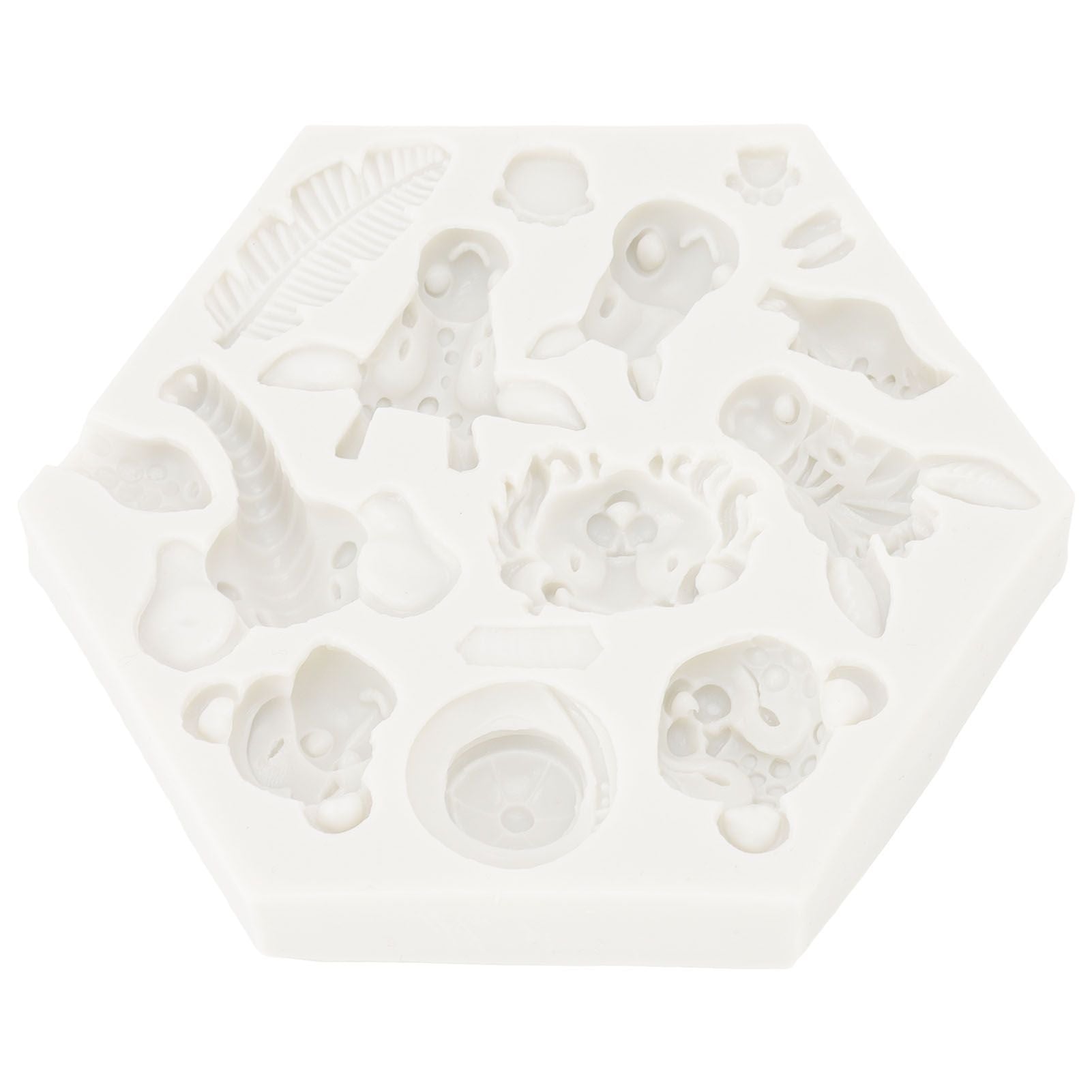 Silicone Mold Cute Animal Shape Easy Demoulding Flexible Soft Baking Mold for DIY Cake Fondant Chocolate 951 V1294-YM0523-3118220056211