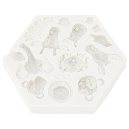 Silicone Mold Cute Animal Shape Easy Demoulding Flexible Soft Baking Mold for DIY Cake Fondant Chocolate 951 V1294-YM0523-3118220056211