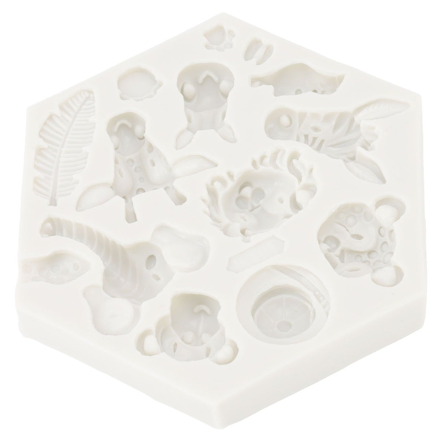 Silicone Mold Cute Animal Shape Easy Demoulding Flexible Soft Baking Mold for DIY Cake Fondant Chocolate 951 V1294-YM0523-3118220056211
