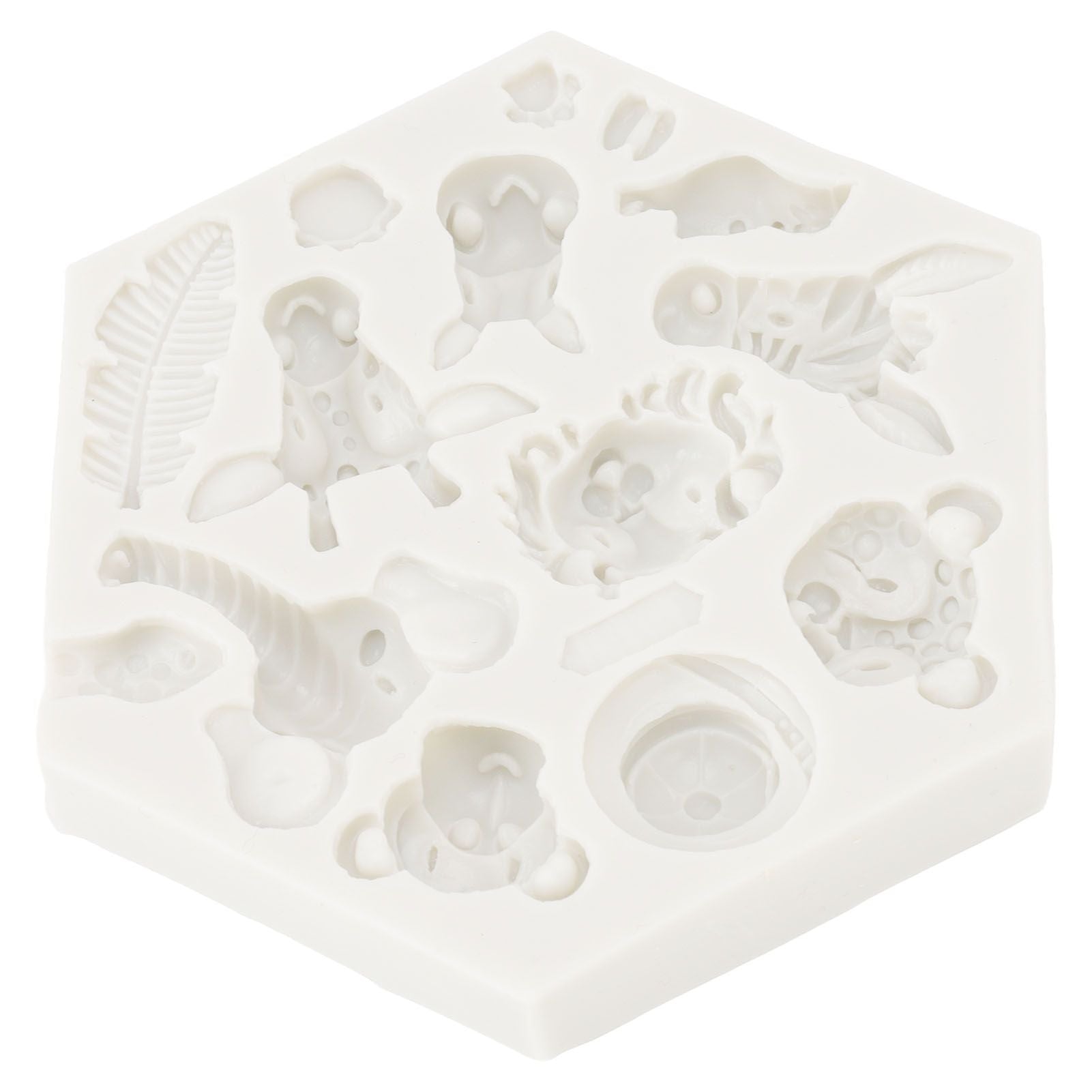 Silicone Mold Cute Animal Shape Easy Demoulding Flexible Soft Baking Mold for DIY Cake Fondant Chocolate 951 V1294-YM0523-3118220056211