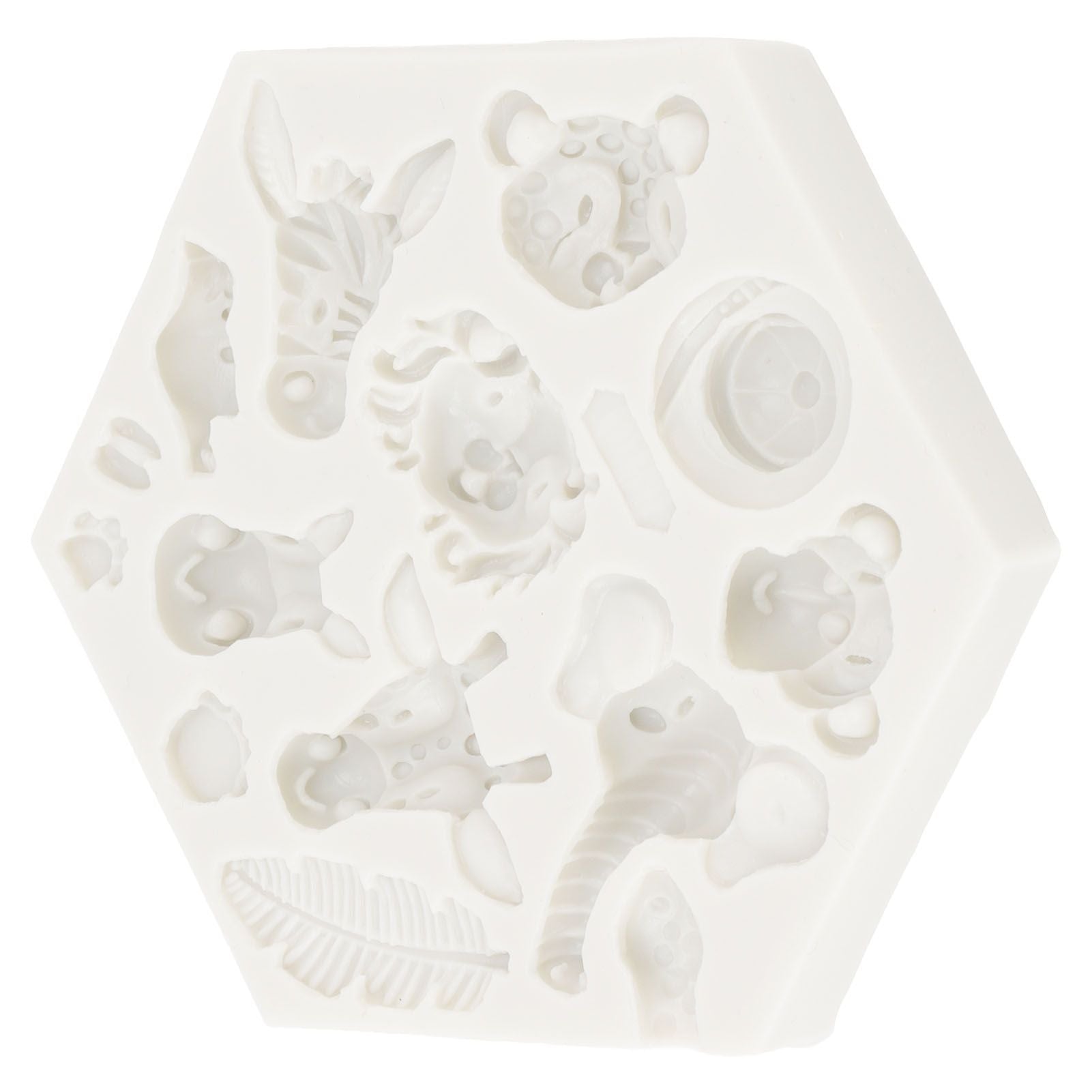 Silicone Mold Cute Animal Shape Easy Demoulding Flexible Soft Baking Mold for DIY Cake Fondant Chocolate 951 V1294-YM0523-3118220056211