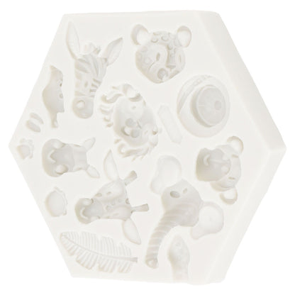 Silicone Mold Cute Animal Shape Easy Demoulding Flexible Soft Baking Mold for DIY Cake Fondant Chocolate 951 V1294-YM0523-3118220056211