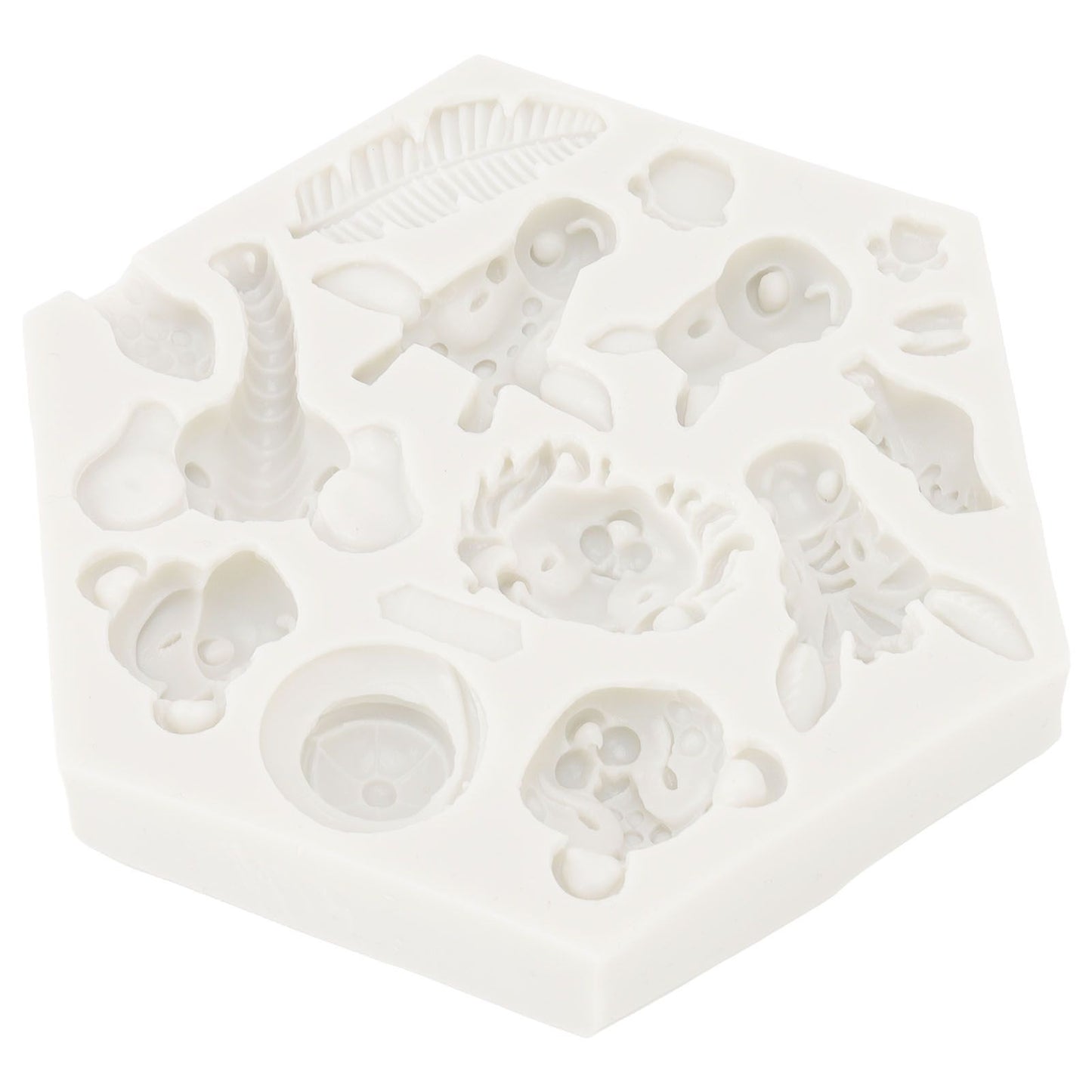 Silicone Mold Cute Animal Shape Easy Demoulding Flexible Soft Baking Mold for DIY Cake Fondant Chocolate 951 V1294-YM0523-3118220056211