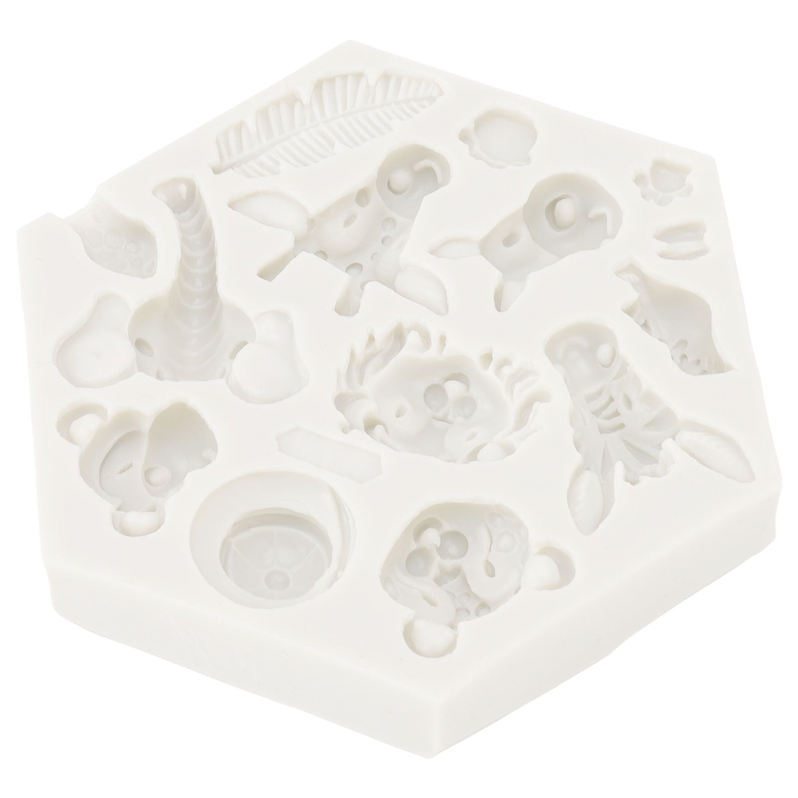 Silicone Mold Cute Animal Shape Easy Demoulding Flexible Soft Baking Mold for DIY Cake Fondant Chocolate 951 V1294-YM0523-3118220056211