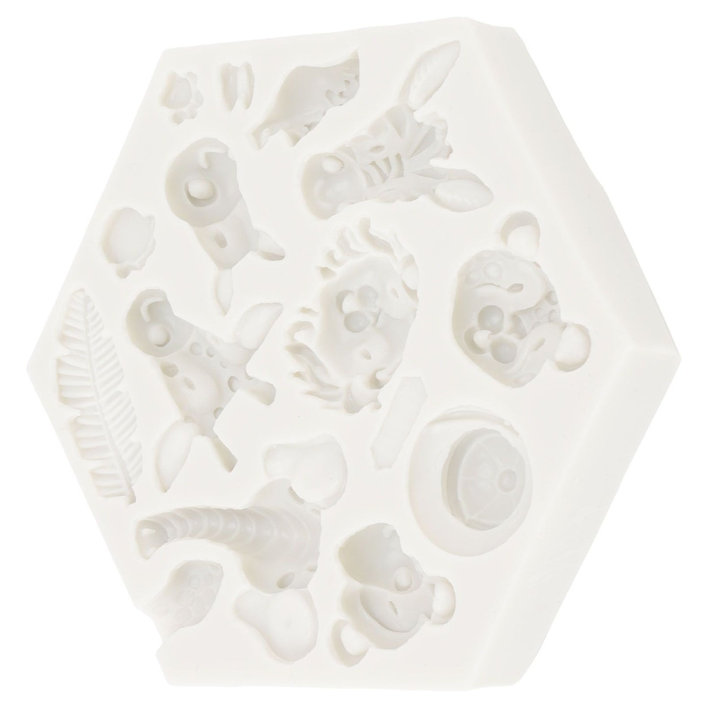 Silicone Mold Cute Animal Shape Easy Demoulding Flexible Soft Baking Mold for DIY Cake Fondant Chocolate 951 V1294-YM0523-3118220056211