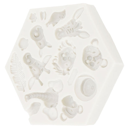 Silicone Mold Cute Animal Shape Easy Demoulding Flexible Soft Baking Mold for DIY Cake Fondant Chocolate 951 V1294-YM0523-3118220056211