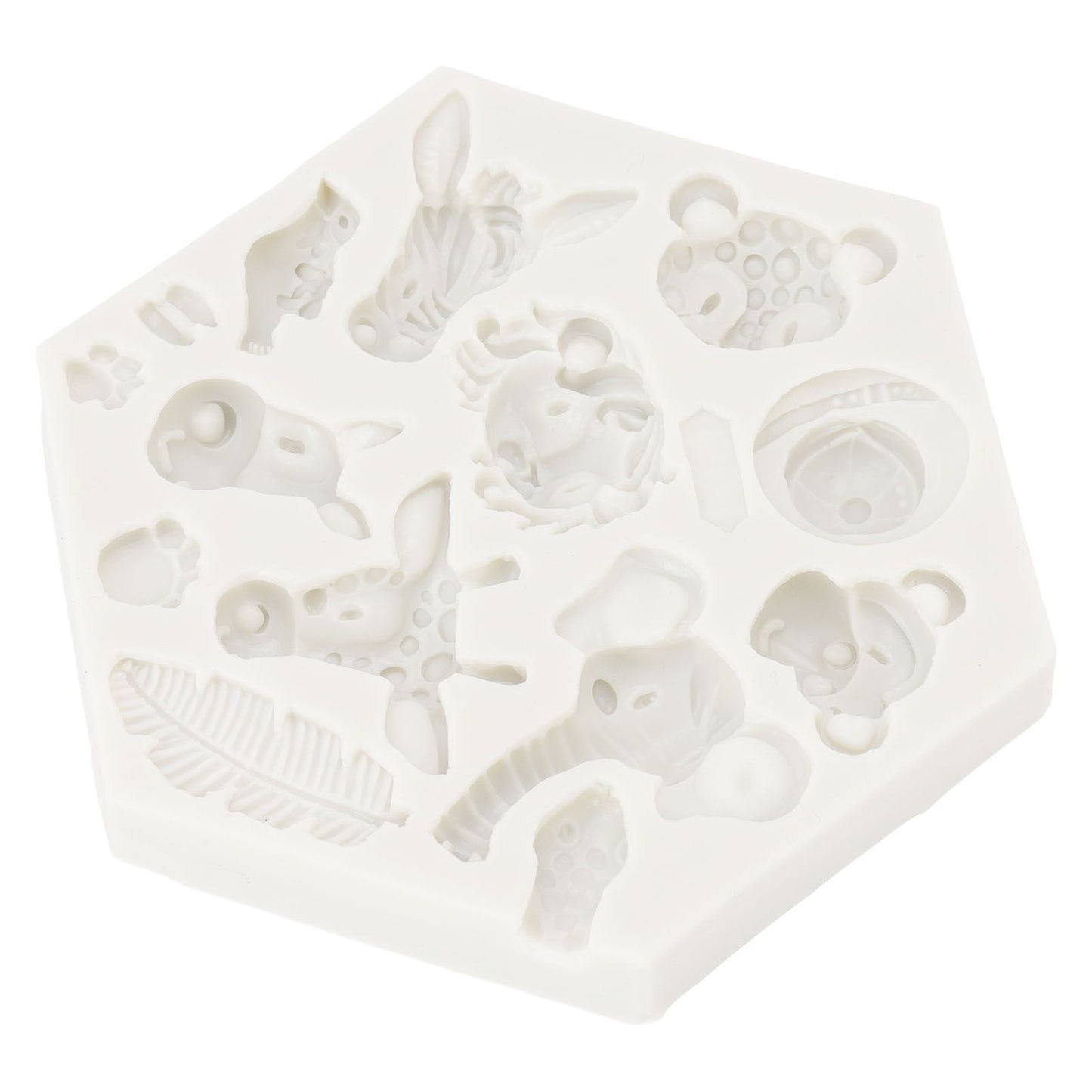 Silicone Mold Cute Animal Shape Easy Demoulding Flexible Soft Baking Mold for DIY Cake Fondant Chocolate 951 V1294-YM0523-3118220056211