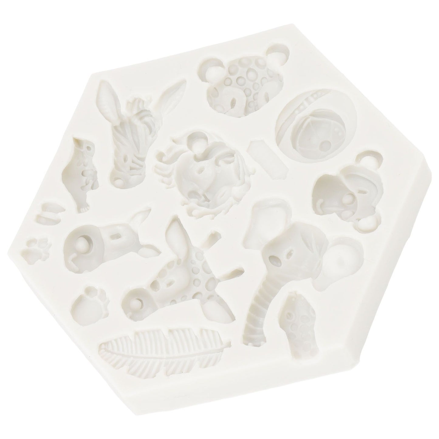 Silicone Mold Cute Animal Shape Easy Demoulding Flexible Soft Baking Mold for DIY Cake Fondant Chocolate 951 V1294-YM0523-3118220056211