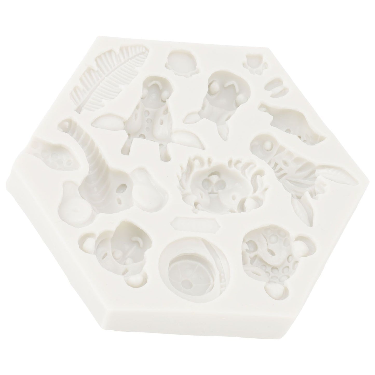 Silicone Mold Cute Animal Shape Easy Demoulding Flexible Soft Baking Mold for DIY Cake Fondant Chocolate 951 V1294-YM0523-3118220056211