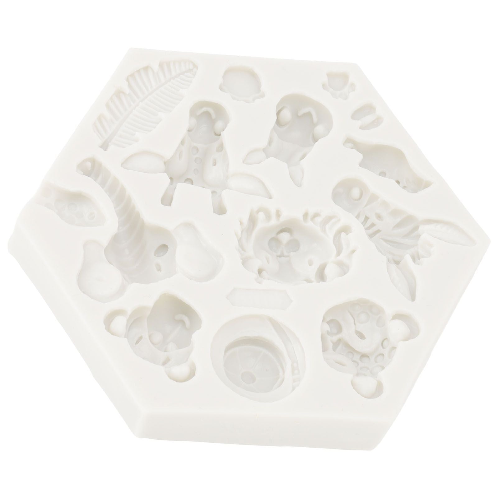 Silicone Mold Cute Animal Shape Easy Demoulding Flexible Soft Baking Mold for DIY Cake Fondant Chocolate 951 V1294-YM0523-3118220056211