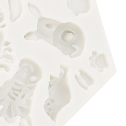 Silicone Mold Cute Animal Shape Easy Demoulding Flexible Soft Baking Mold for DIY Cake Fondant Chocolate 951 V1294-YM0523-3118220056211
