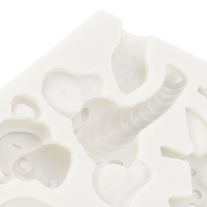Silicone Mold Cute Animal Shape Easy Demoulding Flexible Soft Baking Mold for DIY Cake Fondant Chocolate 951 V1294-YM0523-3118220056211