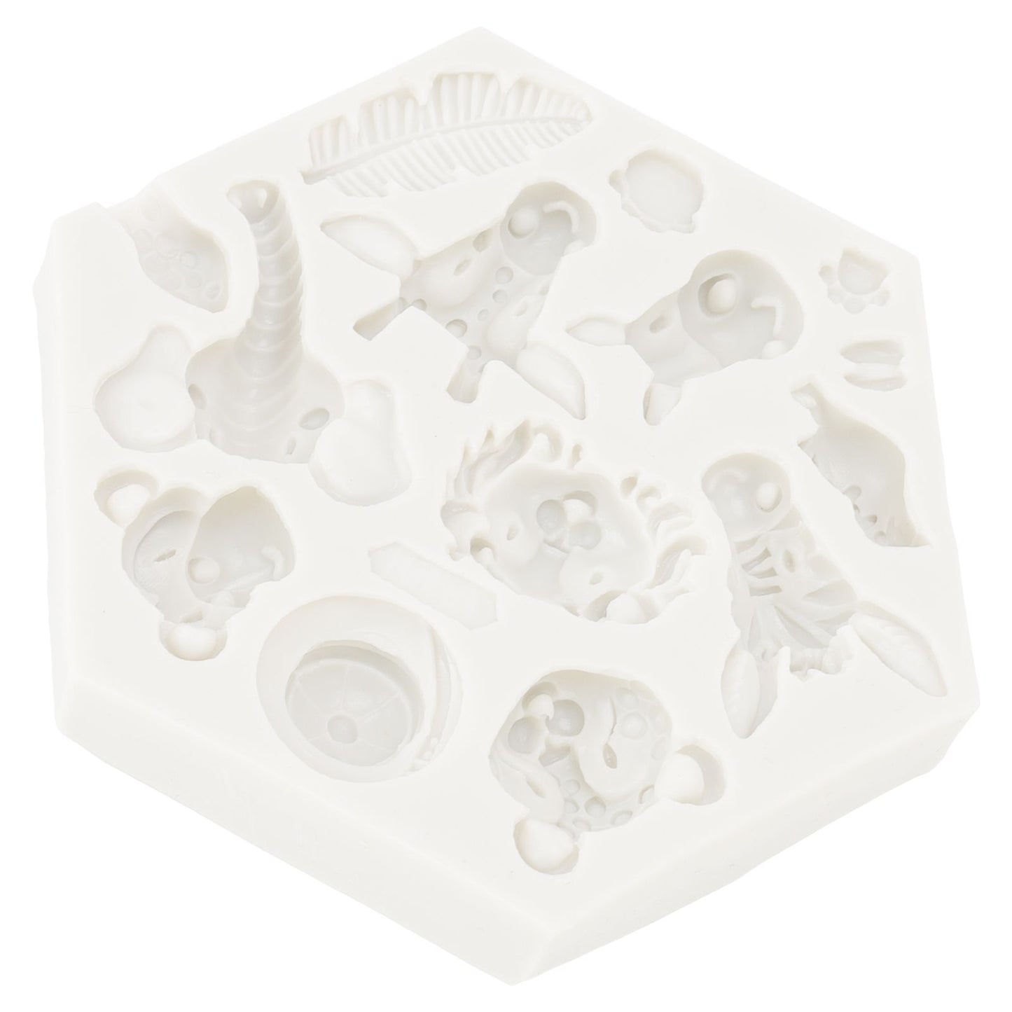 Silicone Mold Cute Animal Shape Easy Demoulding Flexible Soft Baking Mold for DIY Cake Fondant Chocolate 951 V1294-YM0523-3118220056211