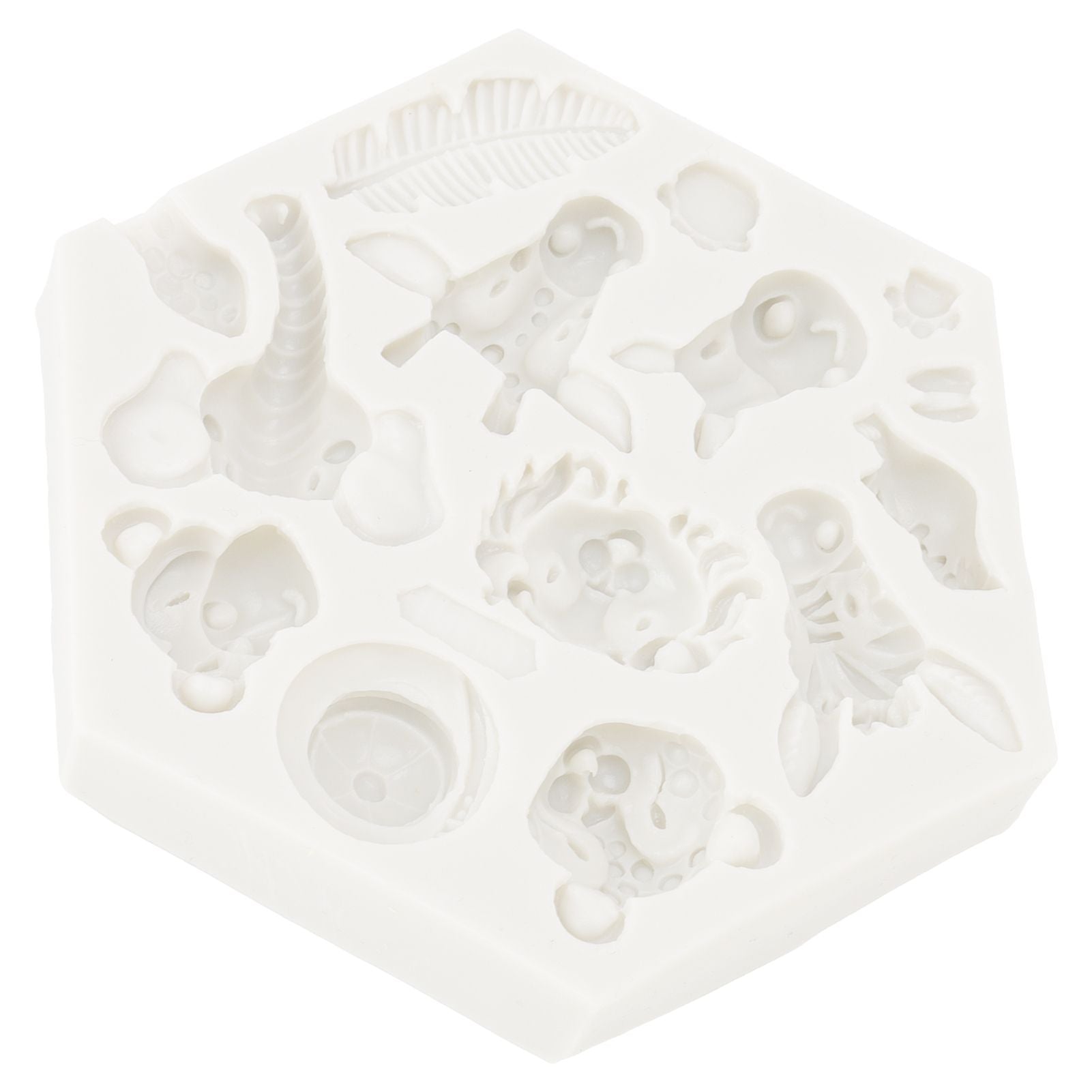 Silicone Mold Cute Animal Shape Easy Demoulding Flexible Soft Baking Mold for DIY Cake Fondant Chocolate 951 V1294-YM0523-3118220056211