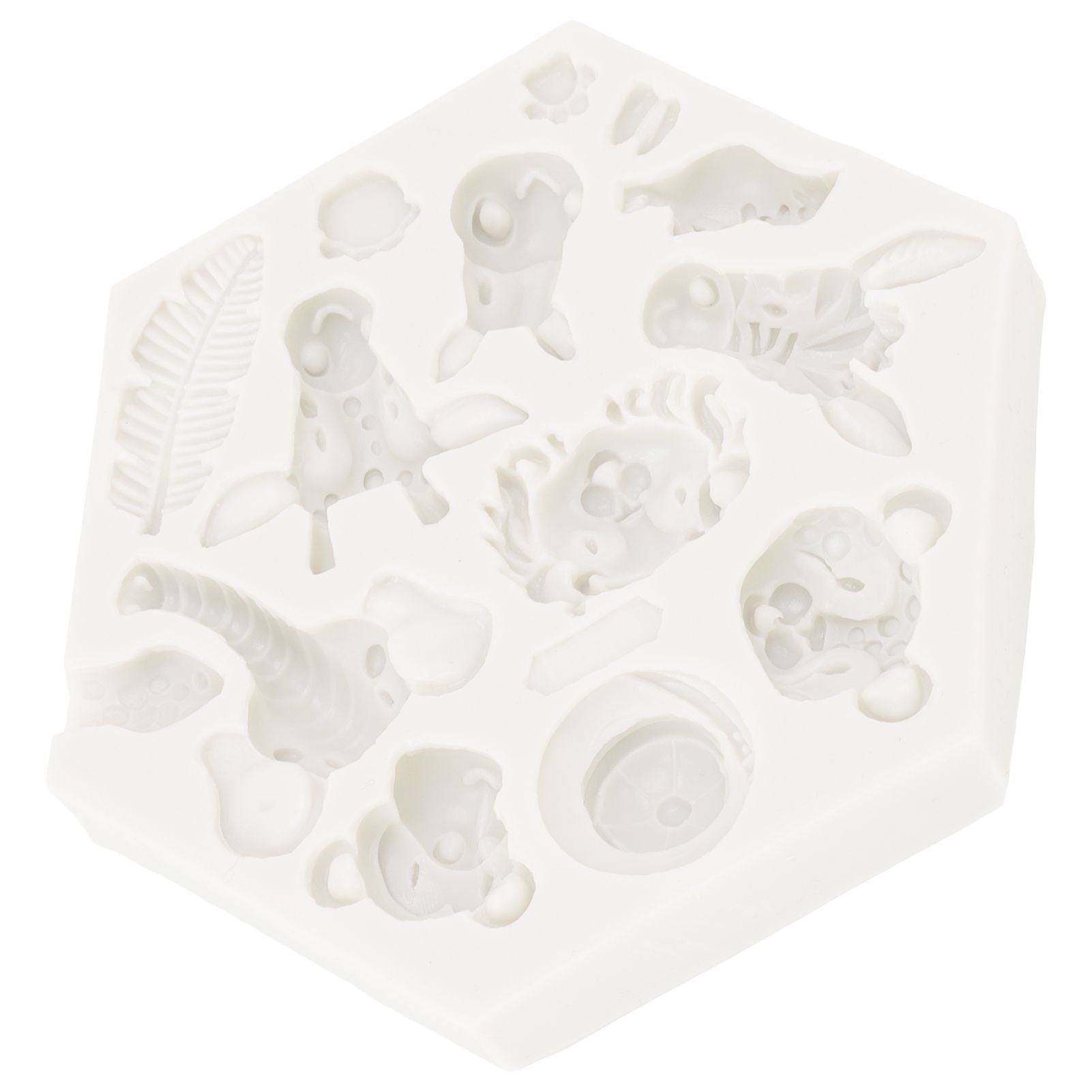 Silicone Mold Cute Animal Shape Easy Demoulding Flexible Soft Baking Mold for DIY Cake Fondant Chocolate 951 V1294-YM0523-3118220056211