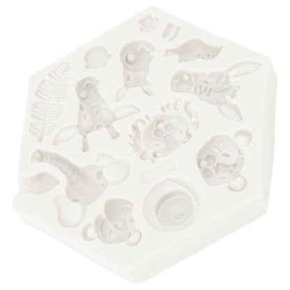 Silicone Mold Cute Animal Shape Easy Demoulding Flexible Soft Baking Mold for DIY Cake Fondant Chocolate 951 V1294-YM0523-3118220056211