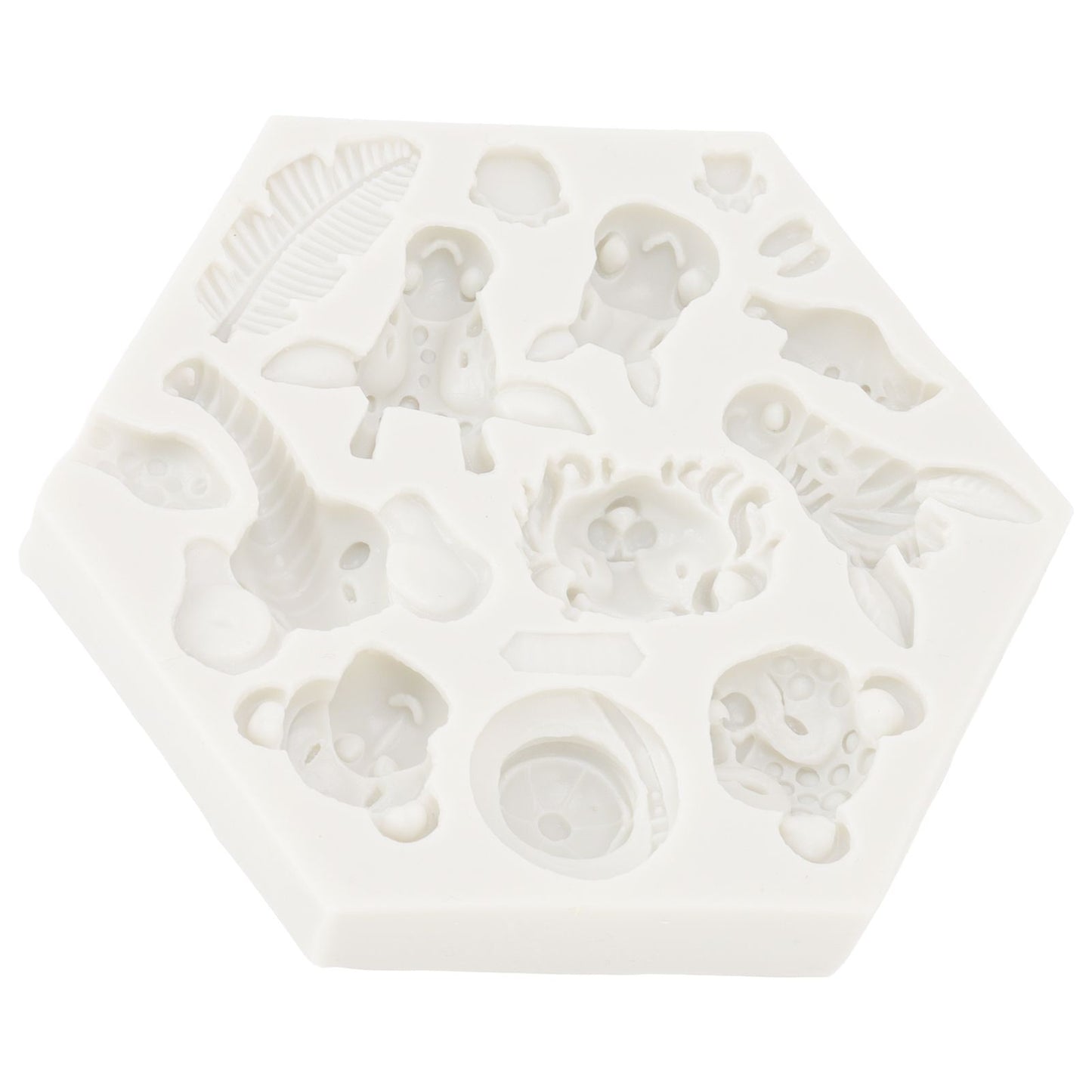 Silicone Mold Cute Animal Shape Easy Demoulding Flexible Soft Baking Mold for DIY Cake Fondant Chocolate 951 V1294-YM0523-3118220056211