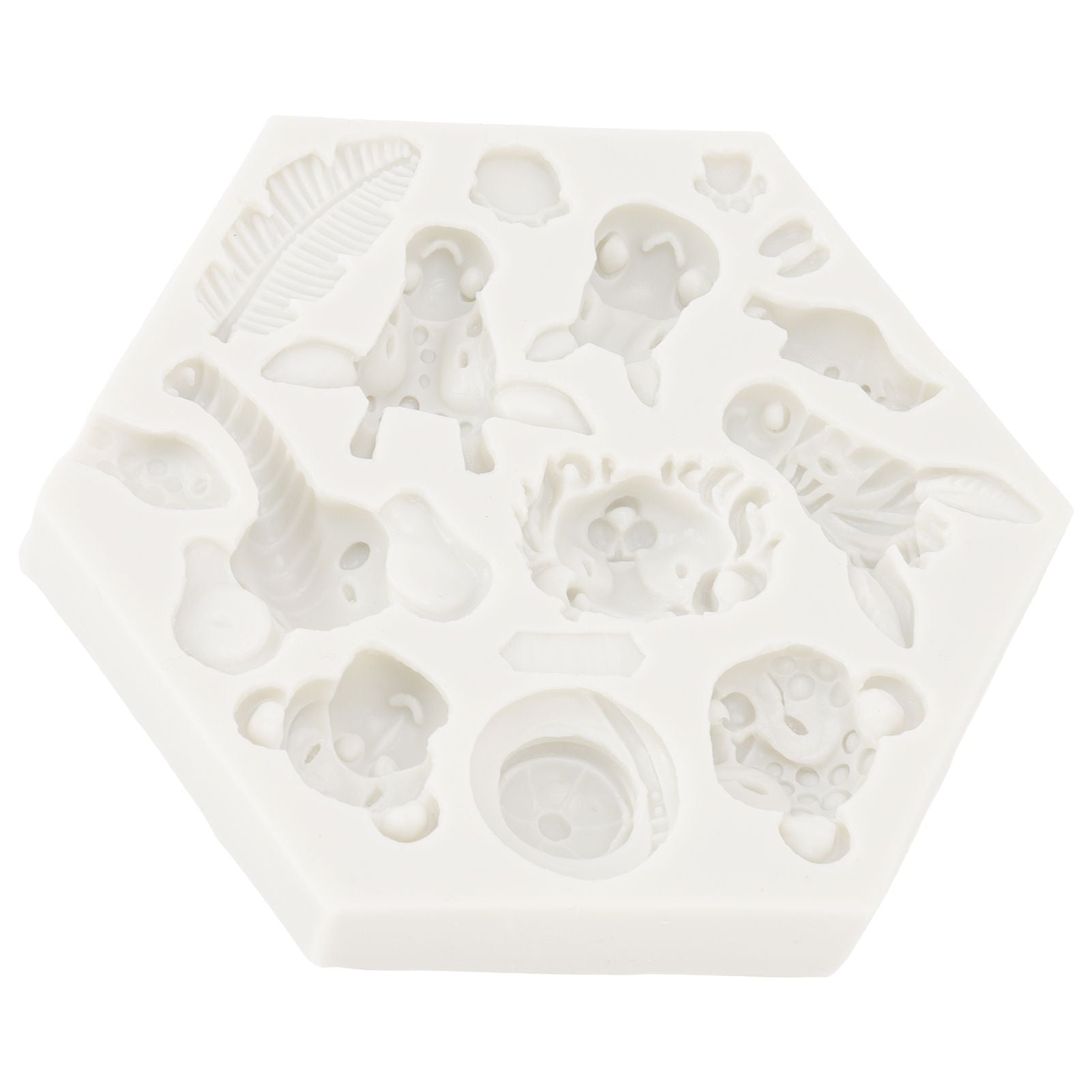 Silicone Mold Cute Animal Shape Easy Demoulding Flexible Soft Baking Mold for DIY Cake Fondant Chocolate 951 V1294-YM0523-3118220056211