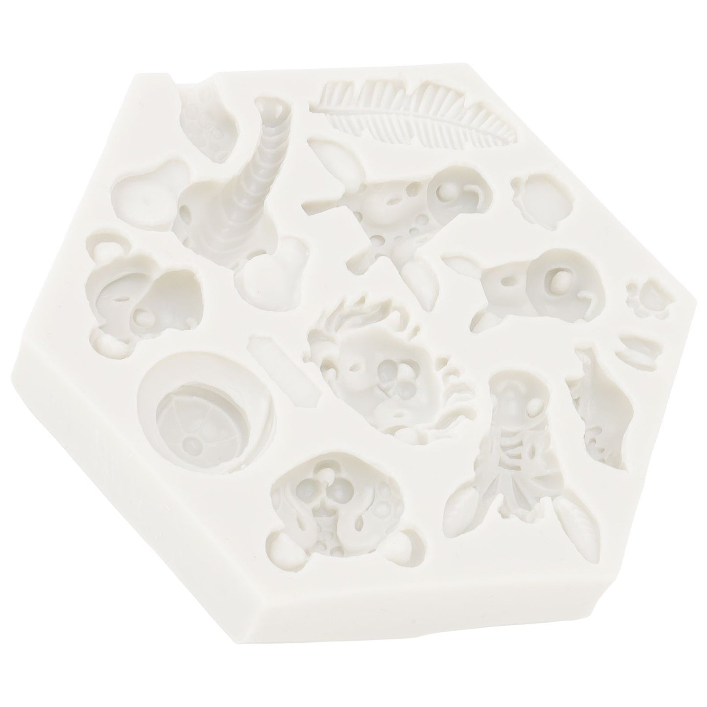 Silicone Mold Cute Animal Shape Easy Demoulding Flexible Soft Baking Mold for DIY Cake Fondant Chocolate 951 V1294-YM0523-3118220056211