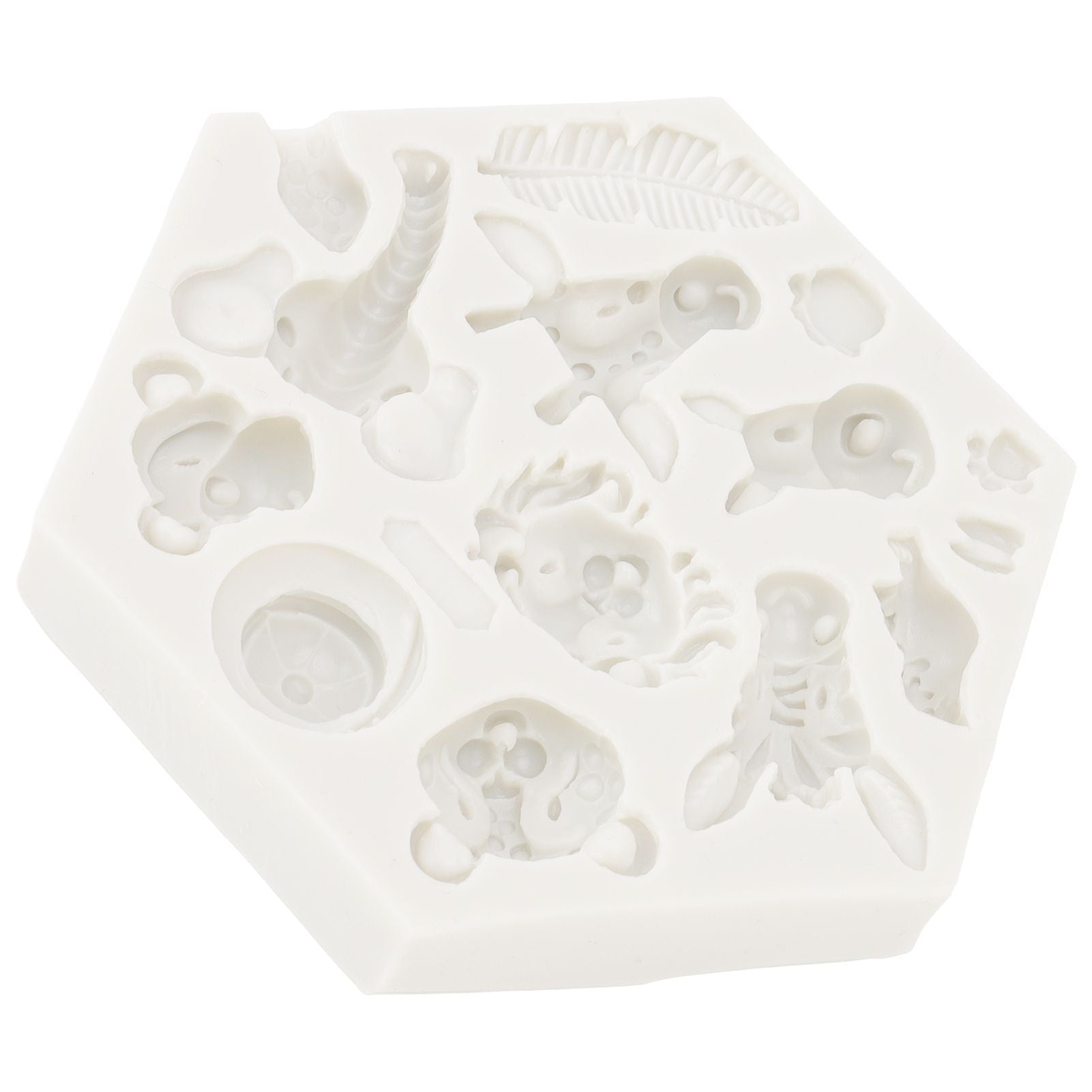 Silicone Mold Cute Animal Shape Easy Demoulding Flexible Soft Baking Mold for DIY Cake Fondant Chocolate 951 V1294-YM0523-3118220056211